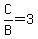 C+%2F+B+=+3