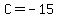 C+=+-15