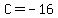C+=+-16