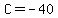C+=+-40