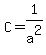 C+=+1%2Fa%5E2