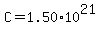 C+=+1.50%2A10%5E21