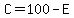 C+=+100+-+E