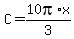 C+=+10pi%2Ax%2F3