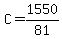 C+=+1550%2F81