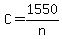 C+=+1550%2Fn
