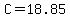 C+=+18.85