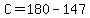 C+=+180++-+147