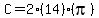 C+=+2%2814%29%28pi%29