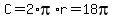 C+=+2%2Api%2Ar+=+18pi