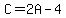 C+=+2A+-+4