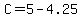 C+=+5+-+4.25