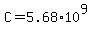 C+=+5.68%2A10%5E9