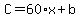 C+=+60%2Ax+%2B+b