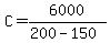 C+=+6000%2F%28200-150%29
