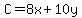 C+=+8x%2B10y