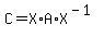 C+=+X%2AA%2AX%5E%28-1%29