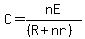C+=+nE%2F%28%28R%2Bnr%29%29