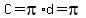 C+=+pi%2Ad+=+pi
