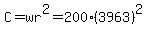 C+=+wr%5E2+=+200%2A%283963%29%5E2+