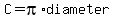 C+=pi%2Adiameter