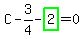 C-3%2F4-highlight_green%28+2+%29=0