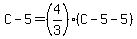 C-5=%284%2F3%29%28C-5-5%29