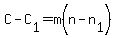 C-C%5B1%5D=m%28n-n%5B1%5D%29