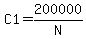 C1=200000%2FN