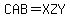 CAB=+XZY