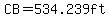 CB=534.239ft