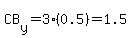 CB%5By%5D=3%280.5%29=1.5