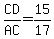CD%2FAC+=+15%2F17
