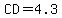 CD=+4.3