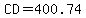 CD=400.74