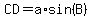 CD=a%2Asin%28B%29