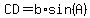 CD=b%2Asin%28A%29