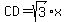 CD=sqrt%283%29x