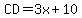 CD+=+3x%2B10