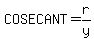 COSECANT=r%2Fy