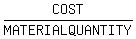 COST%2FMATERIALQUANTITY