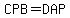 CPB=DAP