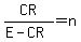 CR%2F%28E-CR%29=n