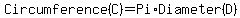 Circumference+%28C%29+=+Pi%2ADiameter+%28D%29