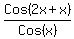 Cos%282x%2Bx%29%2FCos%28x%29