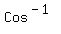 Cos%5E%28-1%29