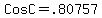 Cos+C+=+.80757