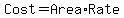 Cost=Area%2ARate