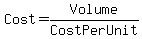 Cost+=+Volume%2FCostPerUnit