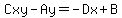 Cxy-Ay=-Dx%2BB